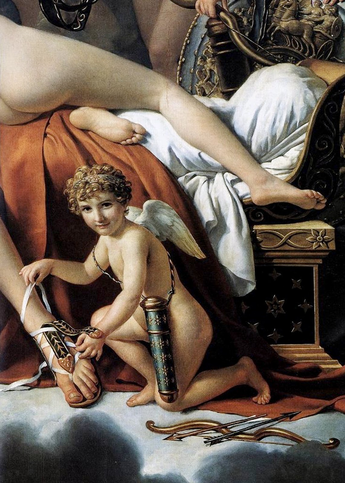 Mars Disarmed by Venus and the Three Graces (detail) 1824